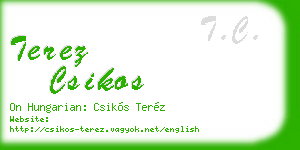 terez csikos business card